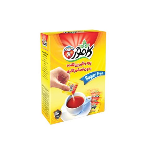 ساشه شیرین کننده بدون قند کم کالری کامور 50 عدد