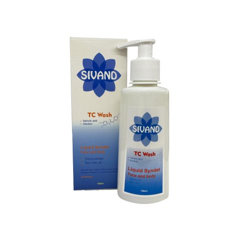 مایع شوینده صورت و بدن سیوند حاوی 1% تری کلوکاربان