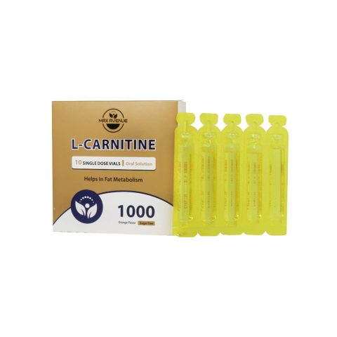 ویال خوراکی ال کارنیتین 1000 میلی گرم مکس اونیو 10 عدد