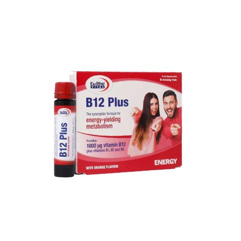 ویال خوراکی ویتامین B12 پلاس یوروویتال 6 عدد