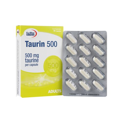 کپسول تائورین یوروویتال 500 میلی گرم 30 عدد