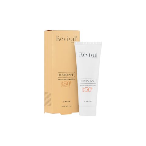 ژل کرم بی رنگ ضد آفتاب رویوال روشن کننده مناسب برای انواع پوست با SPF50+