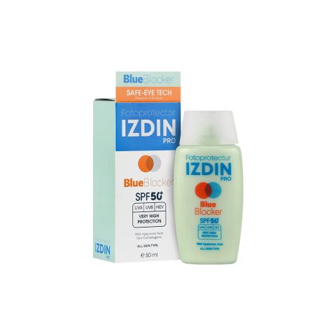ضد آفتاب بی رنگ ایزدین پرو مدل بلو بلاکر با SPF50+