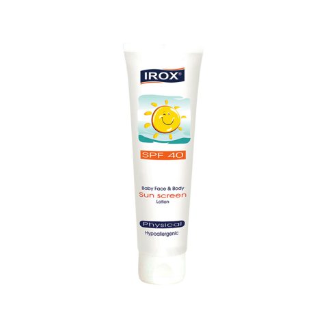 لوسیون ضد آفتاب کودک ایروکس مدل فیزیکال با SPF40
