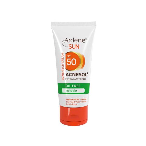 کرم ضد آفتاب بی رنگ آردن SPF50 مناسب پوست چرب ۵۰ گرم