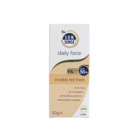 کرم ضد آفتاب بی رنگ ایگو مدل سان سنس دیلی فیس مناسب برای پوست چرب و آکنه ای با SPF50